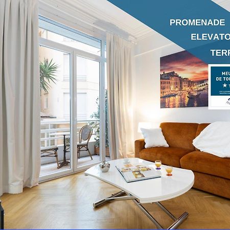 Apartamento Promenade, 2Pieces Chic Et Clim Avec Terrasse Niza Exterior foto
