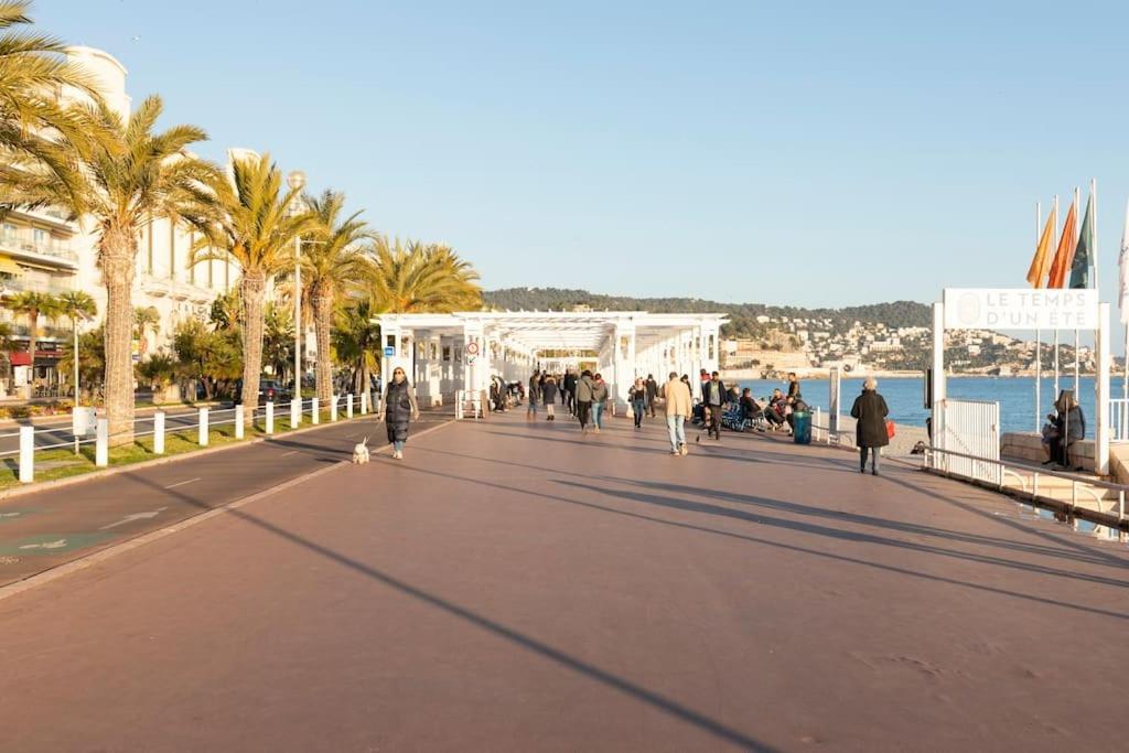 Apartamento Promenade, 2Pieces Chic Et Clim Avec Terrasse Niza Exterior foto